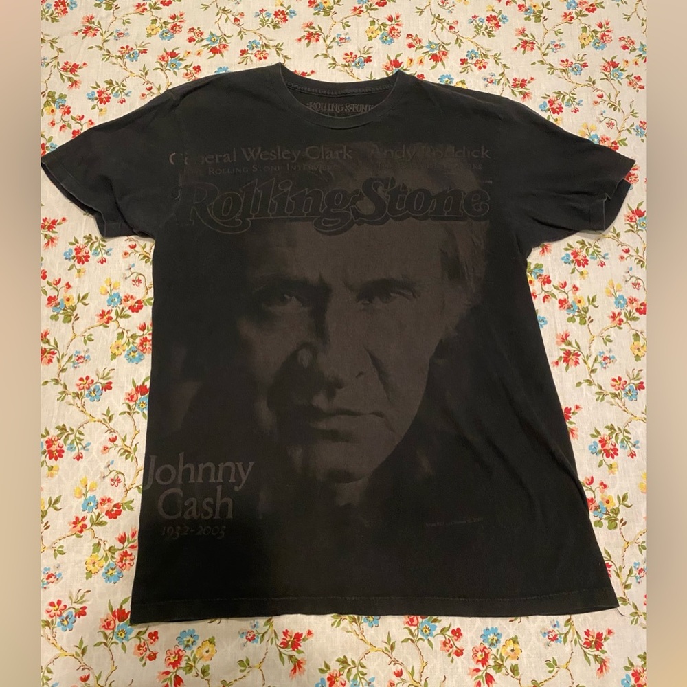 Y2K Johnny Cash Rolling Stone t shirt rare!